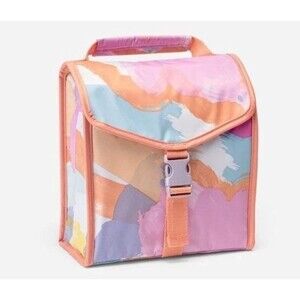 Thirty One Fold Over Lunch Bag - NIP - Watercolor Pop